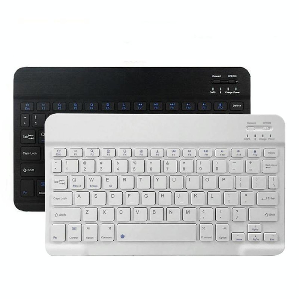 YS-001 9.7-10.1 Inch Tablets Phones Universal Mini Wireless Bluetooth Keyboard, Style:with Bluetooth Mouse(White)