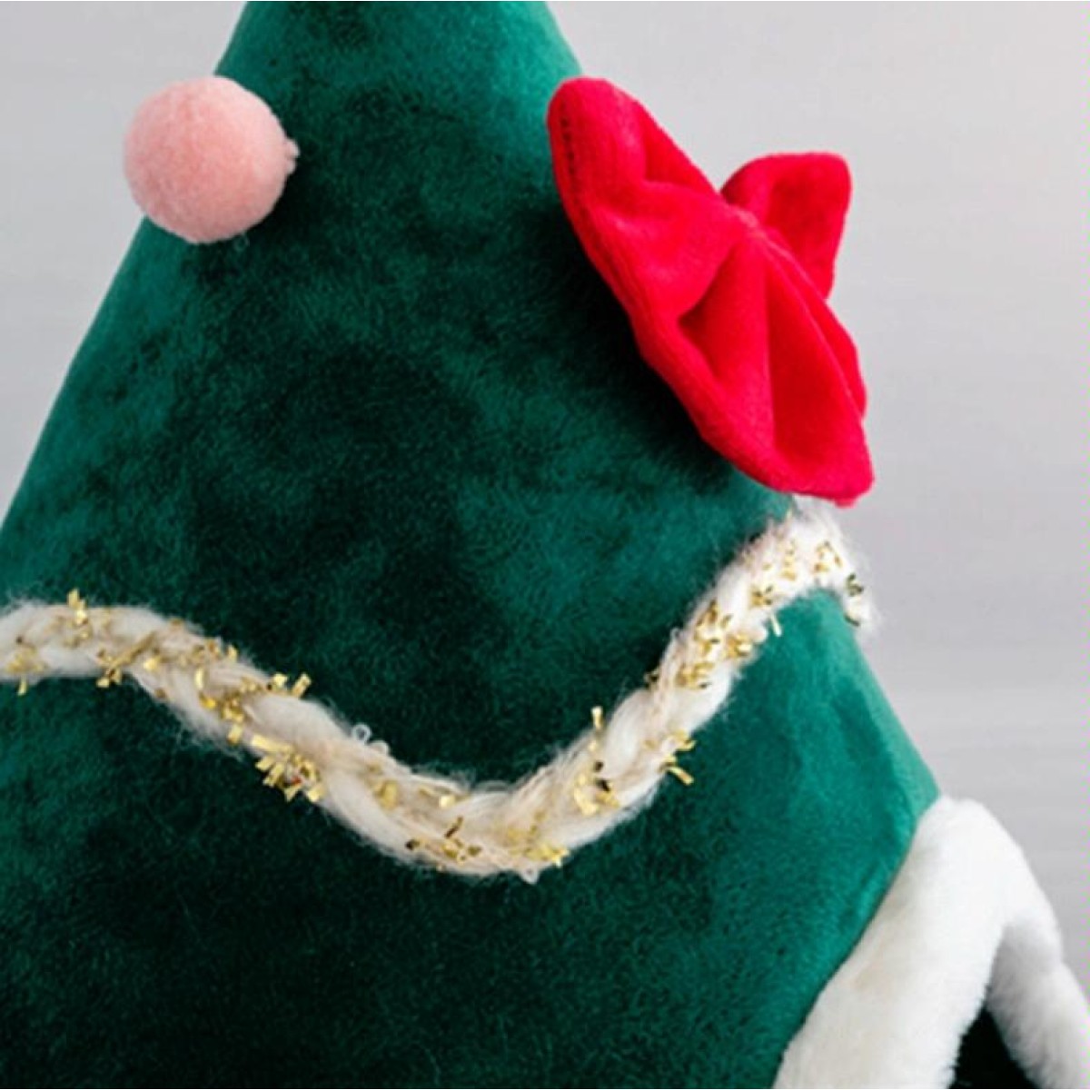 Three-dimensional Sponge Christmas Hat Shaped Pet Bed Nest Warmth Supplies, Size:Small 38x45cm(Red)