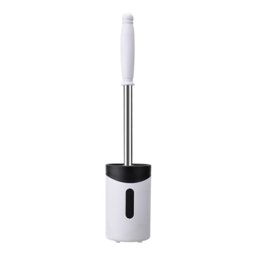 Stainless Steel Wall-mounted Home Soft Brush Toilet Brush(White)
