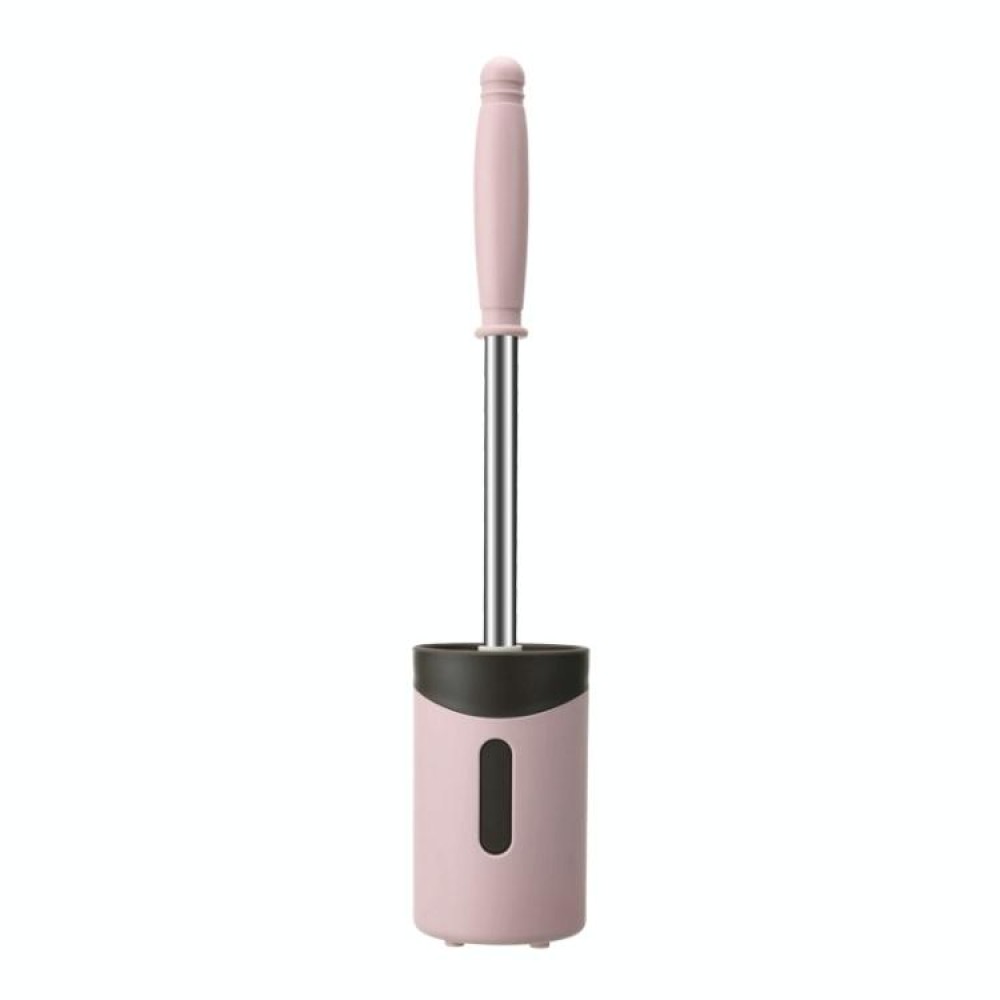 Stainless Steel Wall-mounted Home Soft Brush Toilet Brush(Pink)