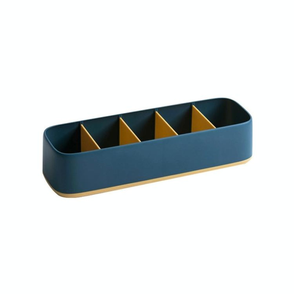 Household Underwear Socks Storage Box Drawer Type Separation and Finishing Box(Dark Blue)