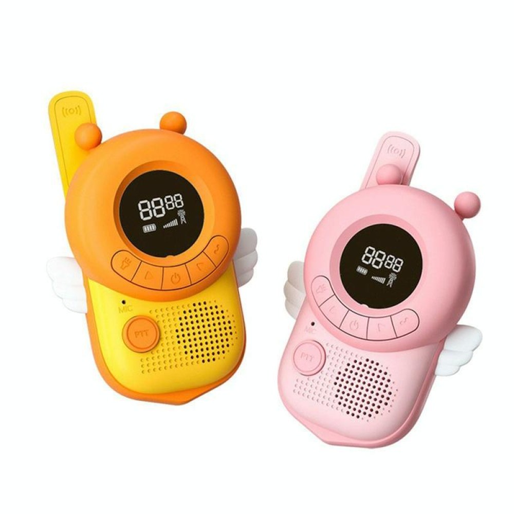 K22 Children Voice Transmission Walkie-Talkie Handheld Wireless Communication Outdoor Parent-Child Interactive Educational Toys, Style: Without Battery(Bee)