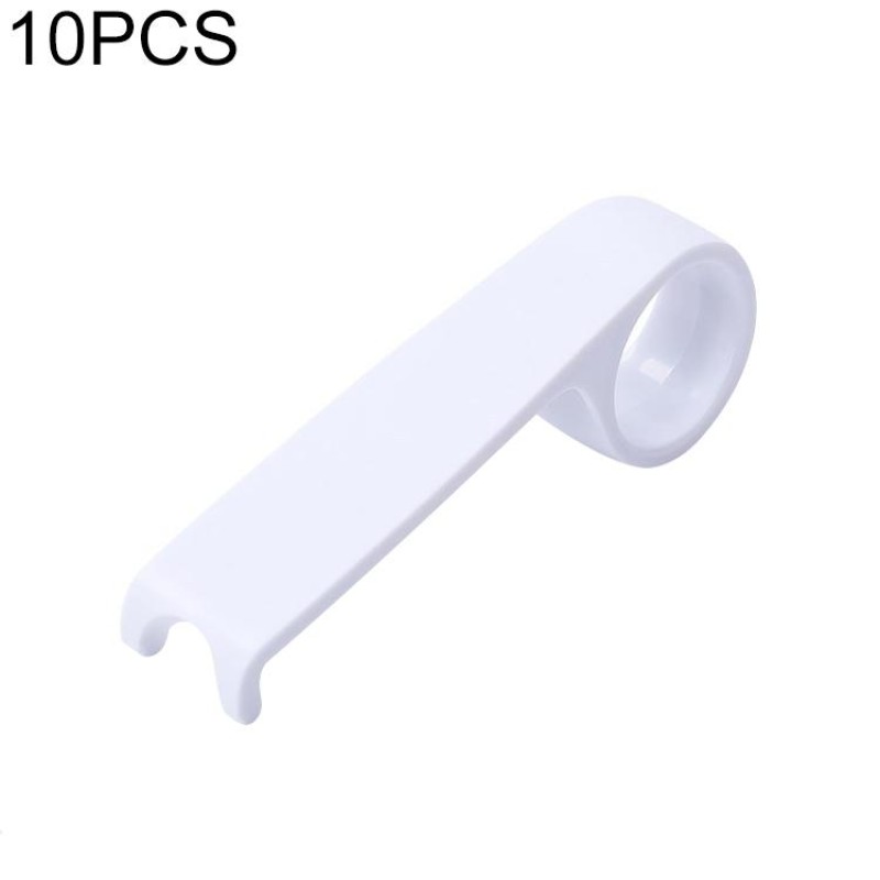 10 PCS Creative Anti-dirty Ring Toilet Lid Lift Toilet Accessories(White)