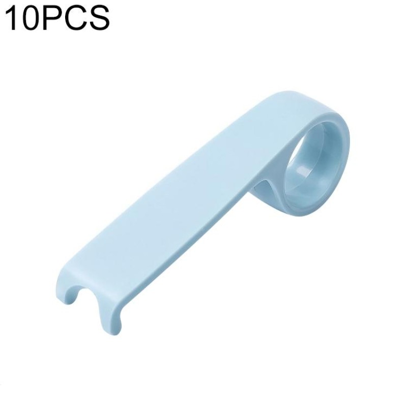 10 PCS Creative Anti-dirty Ring Toilet Lid Lift Toilet Accessories(Light Blue)