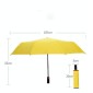 Men's Wind Resistance Tri-fold 10 Bone Fiber Skeleton Automatic All-weather Umbrella(Yellow)