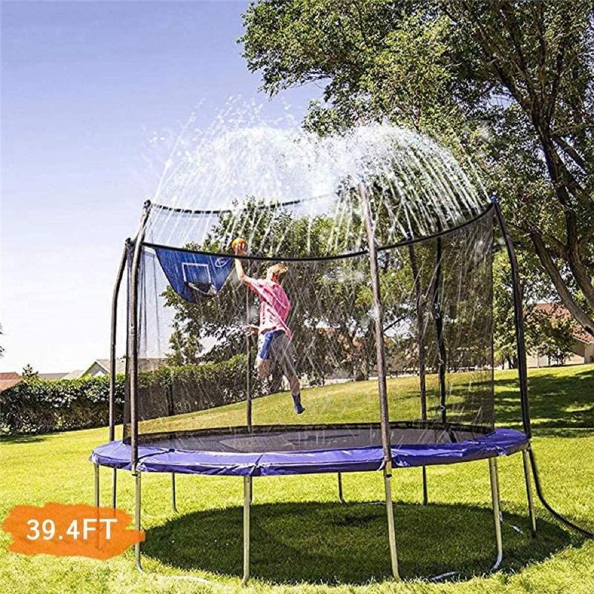 Trampoline Sprinkler Special for Garden Trampoline Watering, Size:12m(Blue)