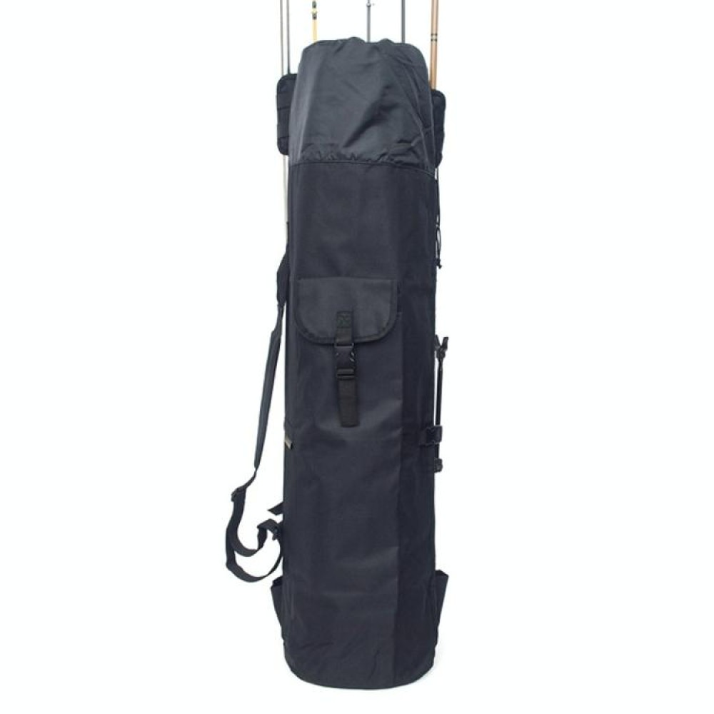Multifunctional Fishing Rod Bag Fishing Tackle Bag Fishing Supplies,Size: 123x34cm(Black)