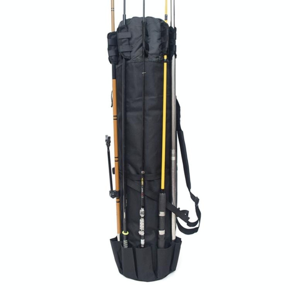 Multifunctional Fishing Rod Bag Fishing Tackle Bag Fishing Supplies,Size: 123x34cm(Black)