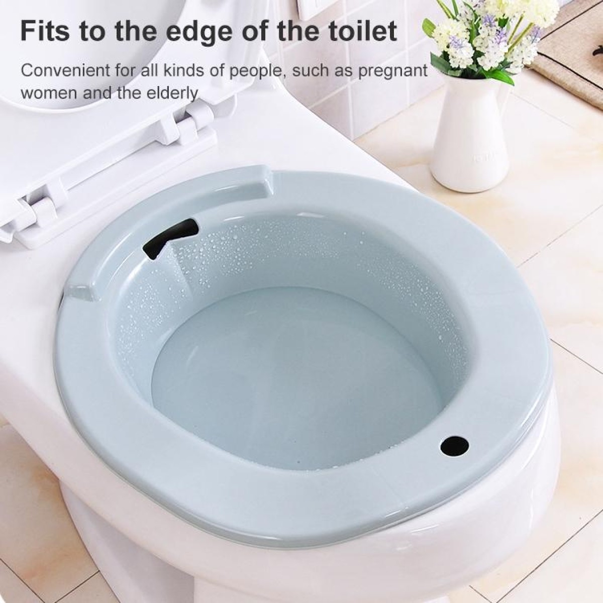 3 PCS Toilet Basin Pregnant Women And Elderly People Avoid Squats Wash Basins(Blue)
