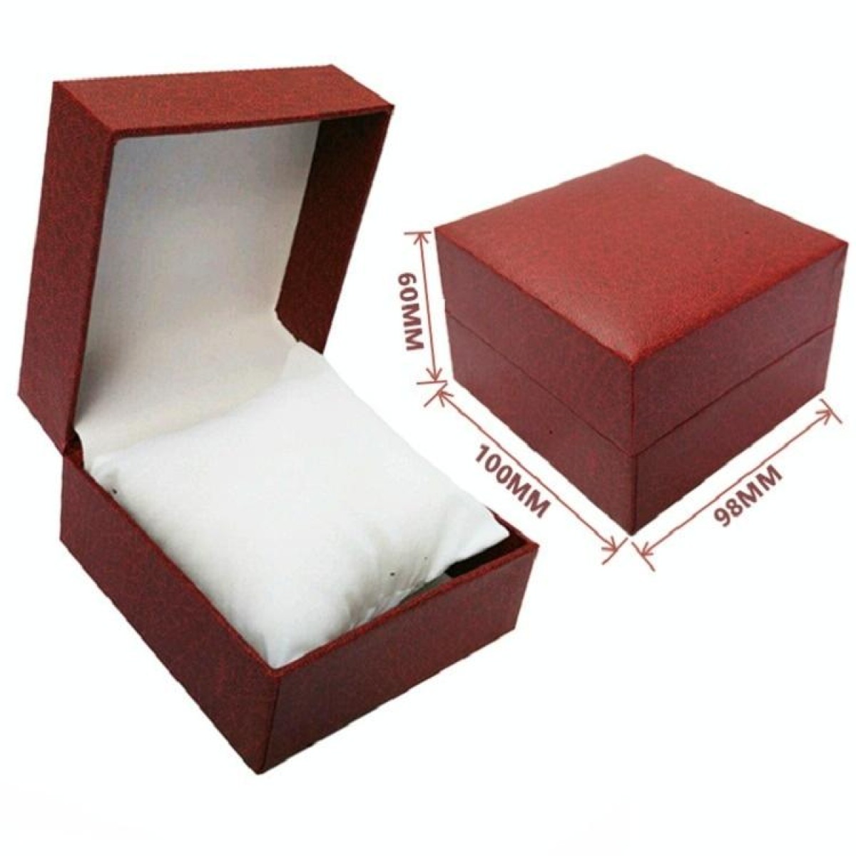 PU Leather Watch Box Custom-made High-end flip Watch Box Jewelry Gift Packaging(Black inner black plastic box)