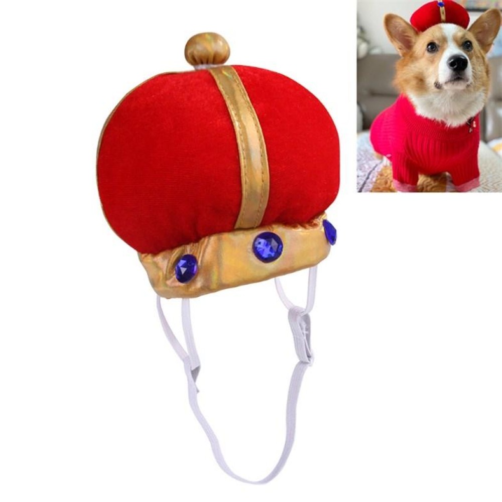 Pet Crown Hat Creative Funny Dog Cat Headdress, Size: L