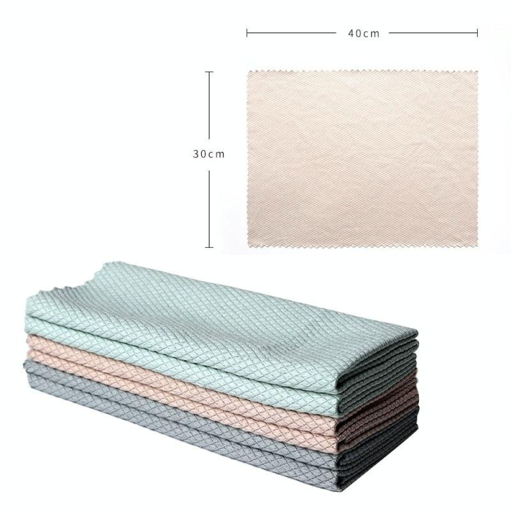 Fish Scale Lattice Kitchen Cleaning Without Watermark Rags Housework Water Absorption Lint-free Cleaning Rag Random Color Delivery