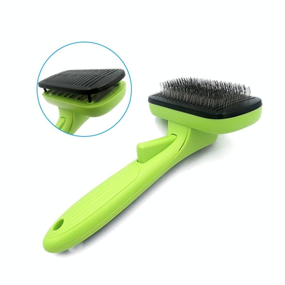 Pet Hair Removal Comb Automatic Hair Removal Brush Dog Hair Grooming Comb Cleaning Supplies