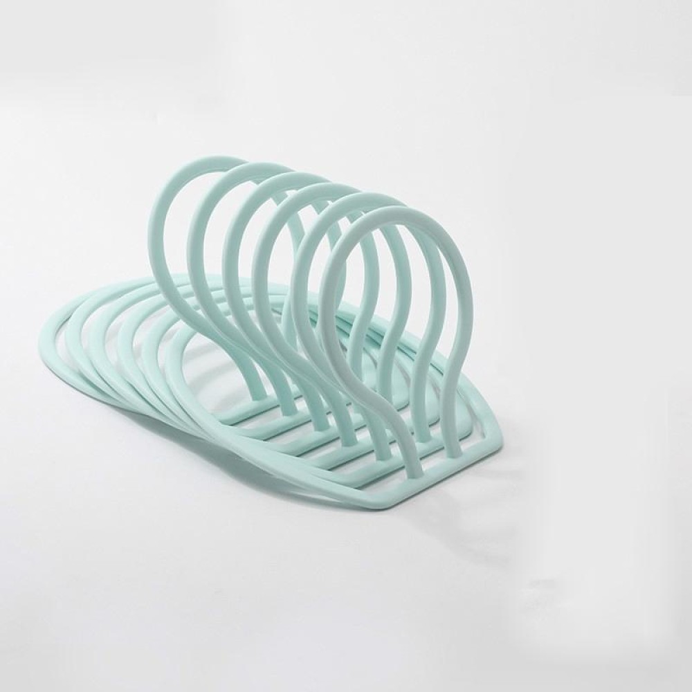 6pcs/pack Multifunctional Hat Storage And Drying Rack Behind The Door Dormitory Scarf Bag Hook(6pcs/pack Grass Green)