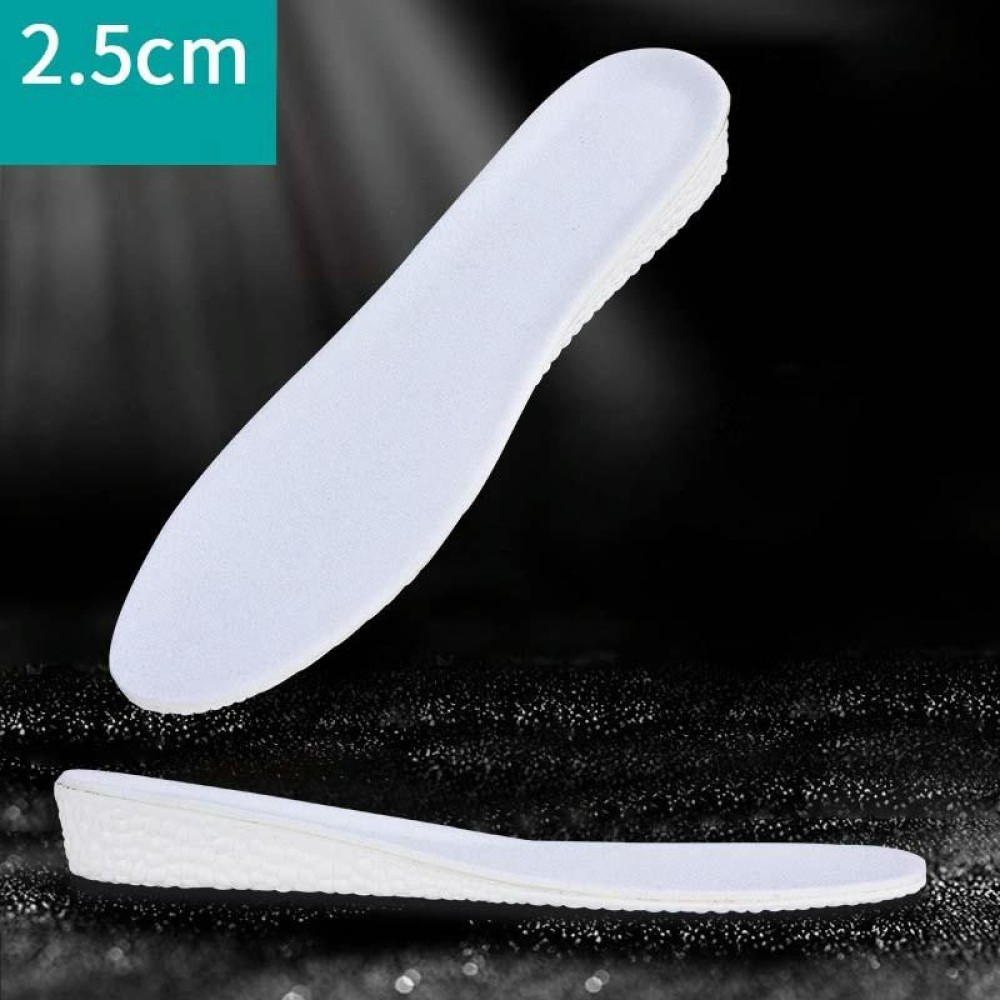 Inner Increased Insoles Sports Shock Absorption Increased Breathable Sweat-absorbent Deodorant Invisible Pad, Thickness:2.5cm(35-36)
