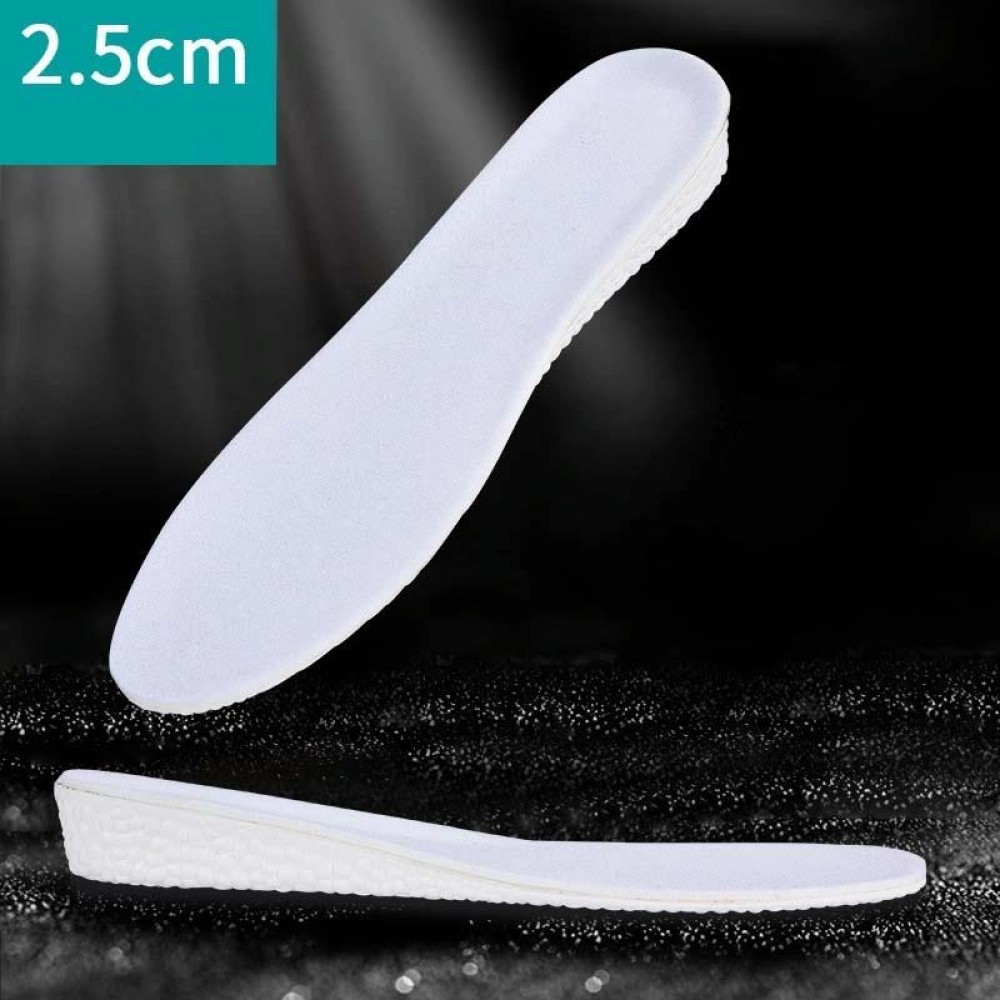 Inner Increased Insoles Sports Shock Absorption Increased Breathable Sweat-absorbent Deodorant Invisible Pad, Thickness:2.5cm(37-38)