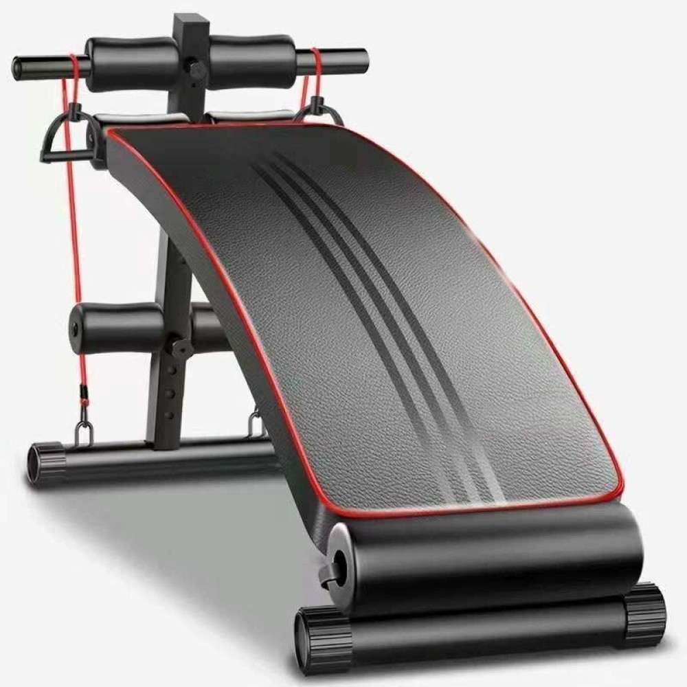 Foldable Sit-up Board For Household Multifunctional Abdomen, Specification: 177P-X3 Black Luxury