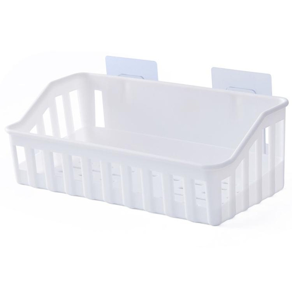 5 PCS Bathroom Shelf hole-free Wall Hanging Seamless Storage Basket(White)