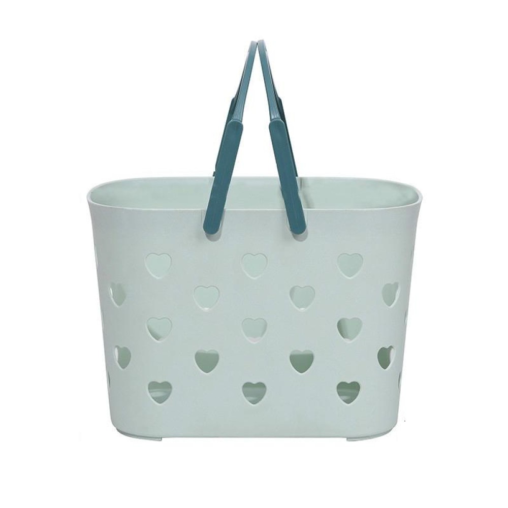 Portable Bathroom Bath Basket Wash Basket Toilet Storage Basket(Green)