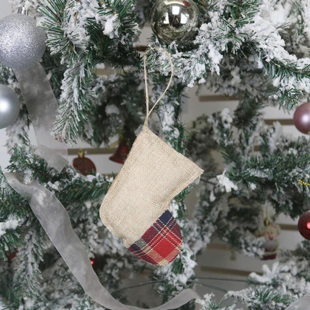 Christmas Decoration Christmas Pendant Supplies Gift Socks Ornaments(B Sock)