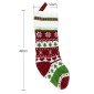 Christmas Decoration Christmas Woolen Socks Gift Bags Children Candy Bags(Red)