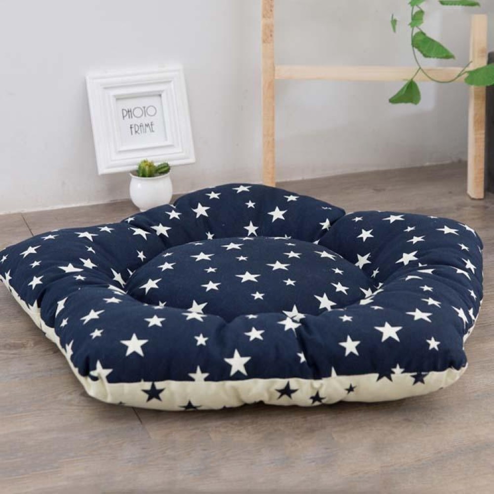 Pet Tent Sleeping Mat Dog Bed, Specification: Medium 45cm(Navy Star)