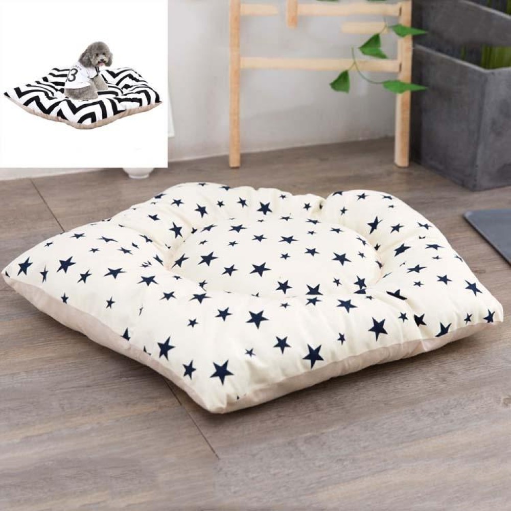 Pet Tent Sleeping Mat Dog Bed, Specification: Medium 45cm(Beige Star)