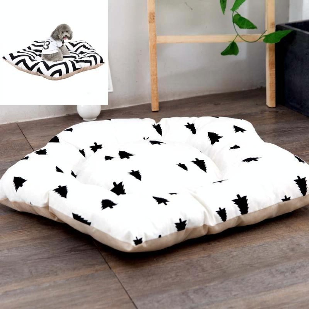 Pet Tent Sleeping Mat Dog Bed, Specification: Medium 45cm(Black Pine)