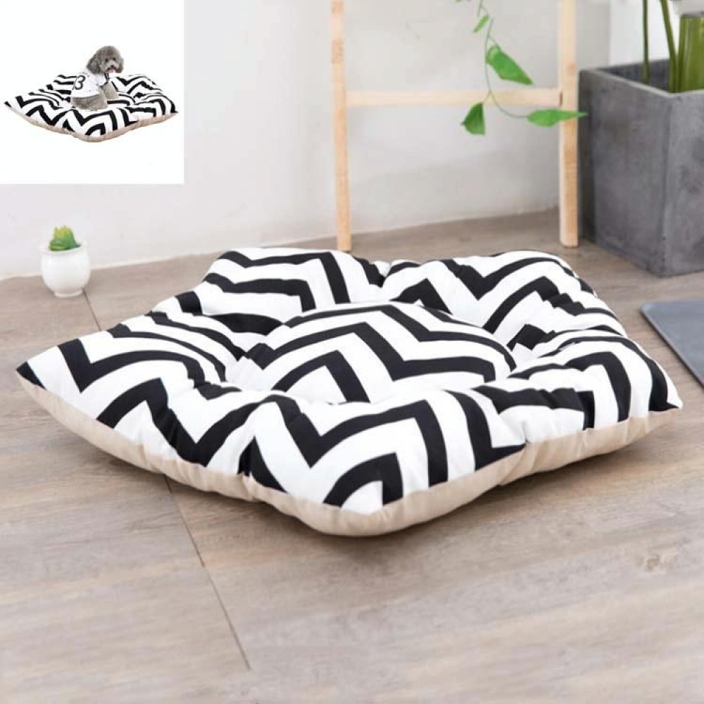 Pet Tent Sleeping Mat Dog Bed, Specification: Large 50cm(Black Stripes)