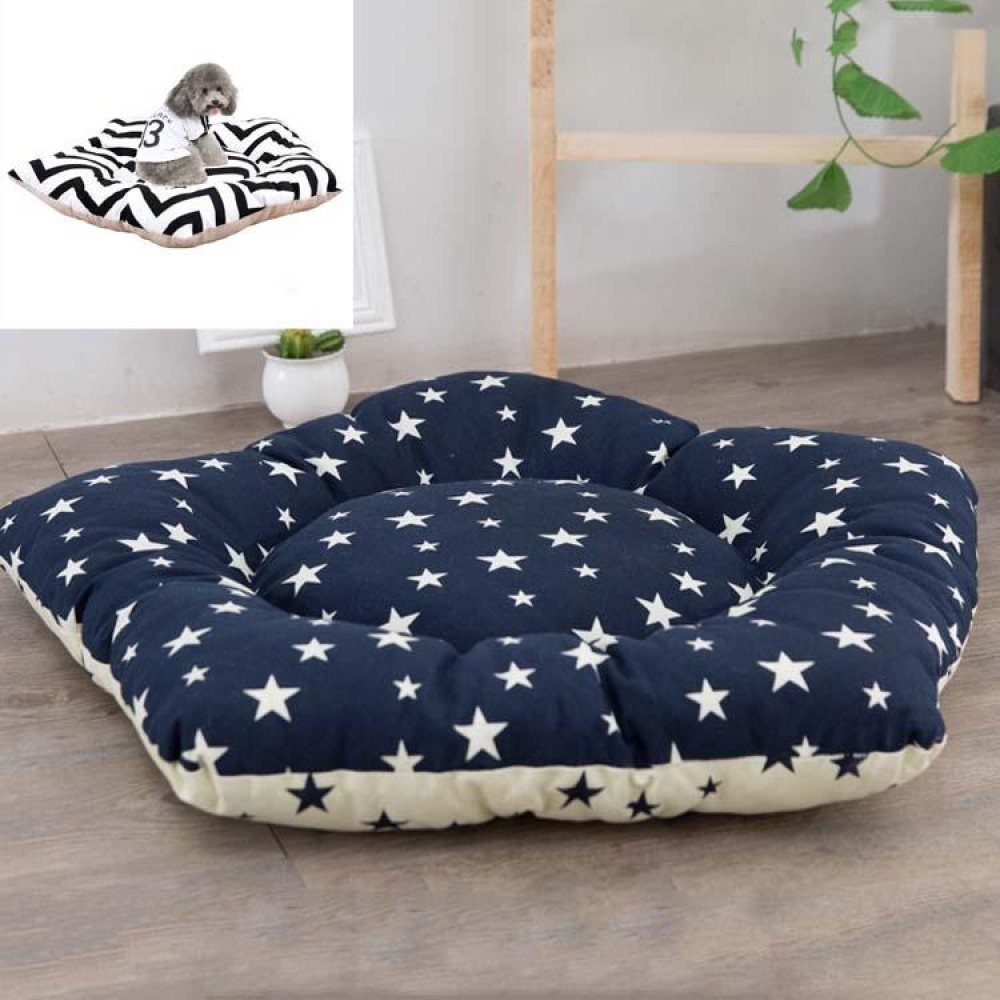 Pet Tent Sleeping Mat Dog Bed, Specification: Large 50cm(Navy Star)