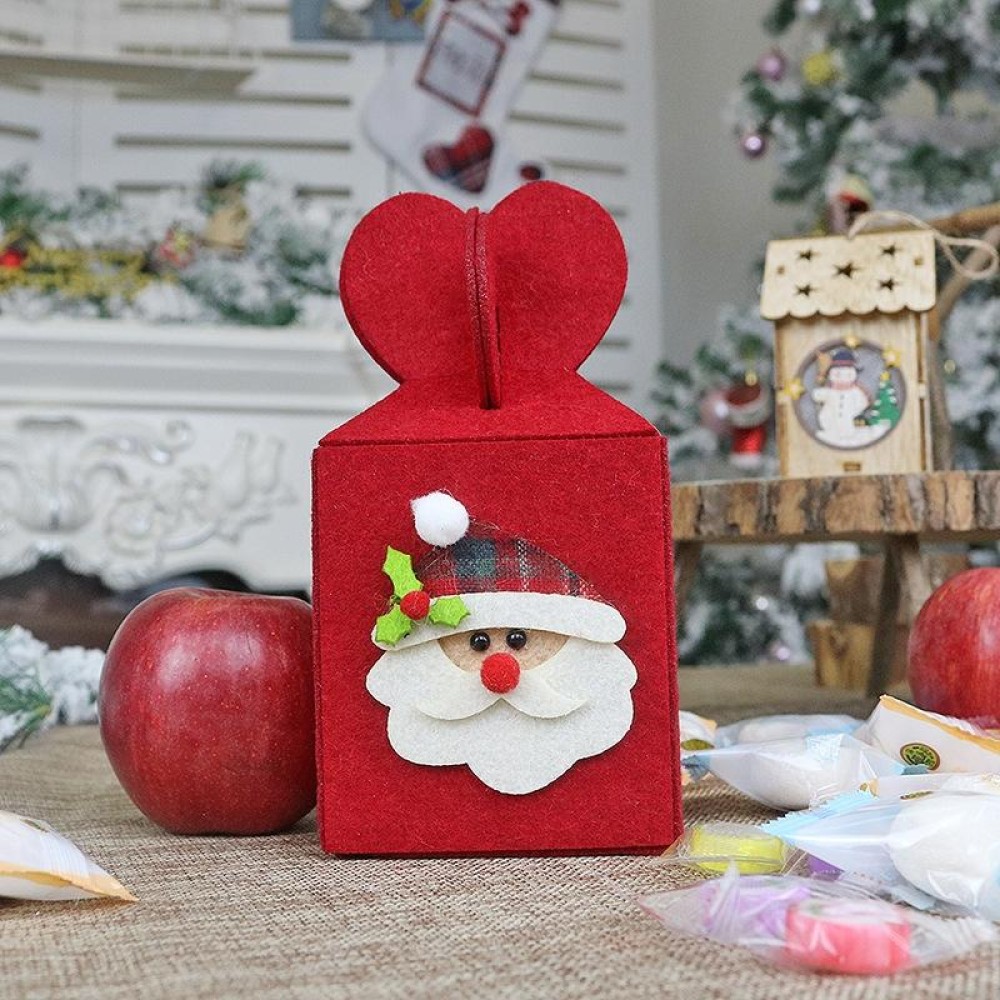 Foldable Apple Gift Packaging Bag Creative Non-Woven Bag Christmas Decoration(Senior)
