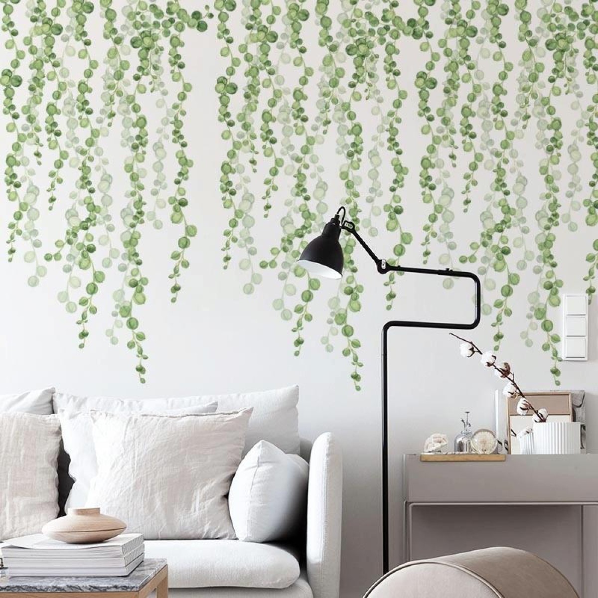 Green Leaf Self-adhesive Removable Wall Stickers
