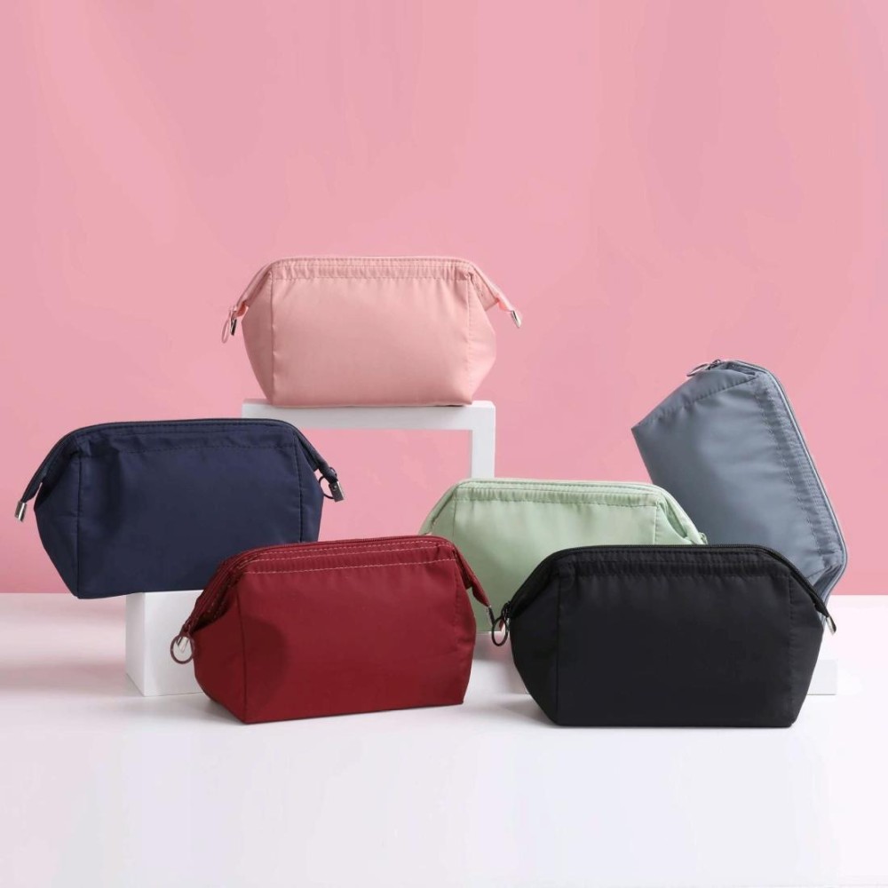 Waterproof Cosmetic Bag Travel Portable Toilet Bag Multifunctional Storage Bag(Light Pink)