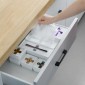 Combinable Drawer With Lid Sorting Cross Window Desktop Sundries Storage Box, Colour: Small Square