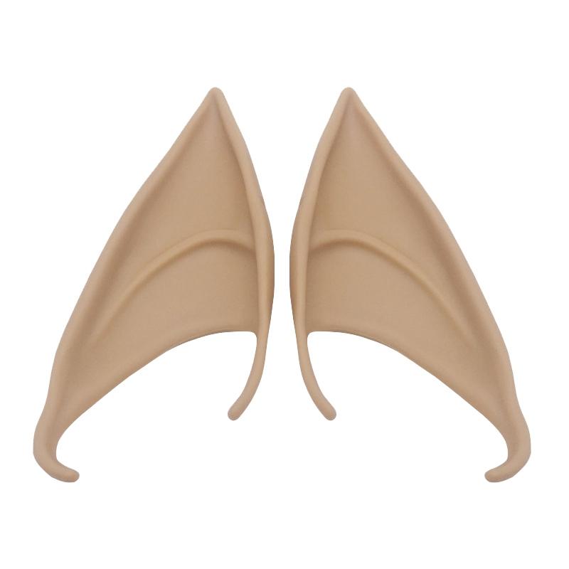 1pair Halloween Elf Latex Ears Cosplay Props, Size: 12cm(Complexion)