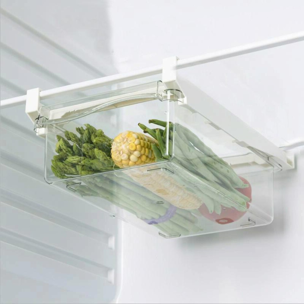 Refrigerator Storage Box Drawer Type Square Household Multifunctional Food Preservation Box, Specification: 1 Fresh Box