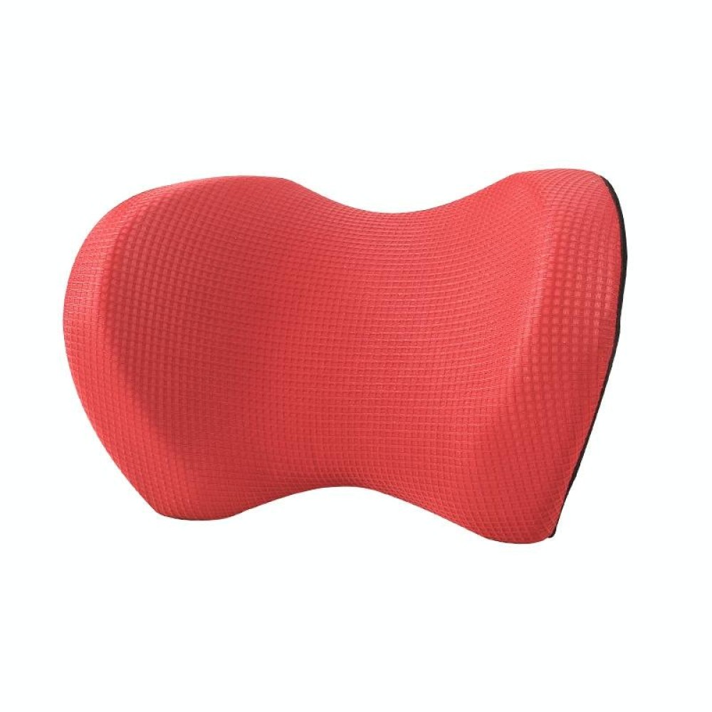 Car Headrest Four Seasons Universal Ice Silk Pillow Neck Protection Memory Pillow(Red)