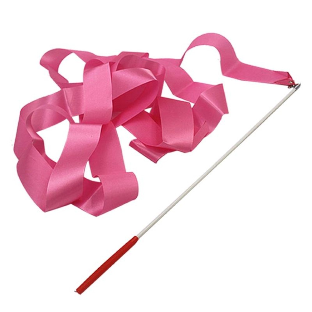 5 PCS 4 m Artistic Color Gymnastics Ribbon Dance Props Children Toys(Pink)