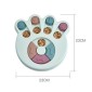 Pet Toy Dog Food Turntable Eating Puzzle Anti-Smashing Dog Bowl Supplies, Style:Footprint Style(Blue)