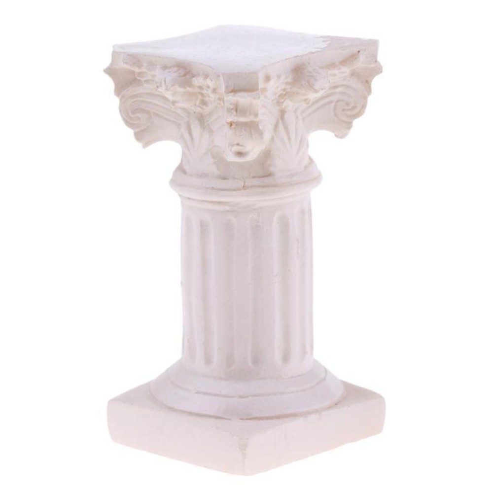 For Garden Diorama Yard Scenery Decor Resin Roman Column Pillar Model
