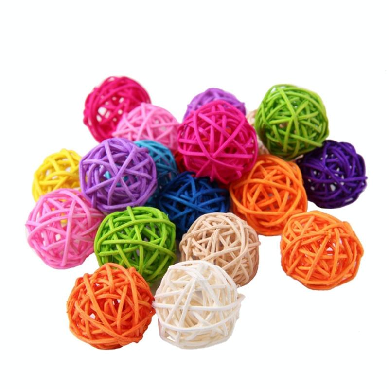 10 PCS Artificial Straw Ball For Birthday Party Wedding Christmas Home Decor(Purple)
