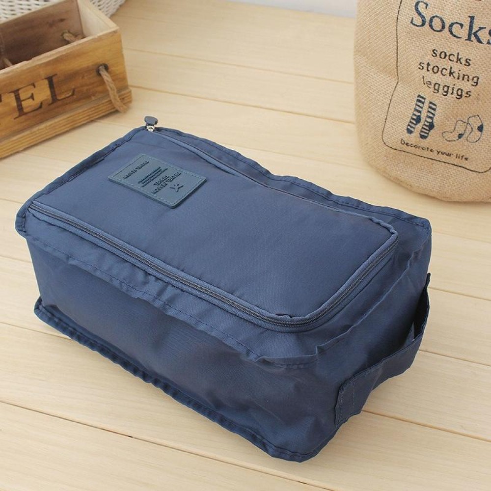 Waterproof Shoes Bag Pouch Storage Travel Bag Portable Shoes Organizer(Navy Blue)