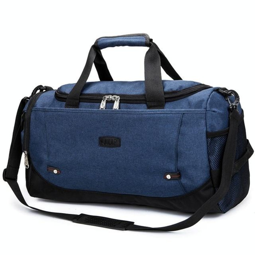 Mens / Ladies Large Capacity Travel Bags Portable Multifunctional Handbag(Denim Blue)