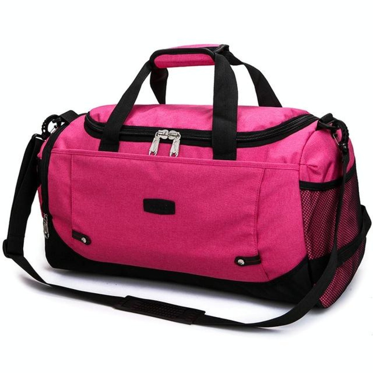 Mens / Ladies Large Capacity Travel Bags Portable Multifunctional Handbag(Rose Red)