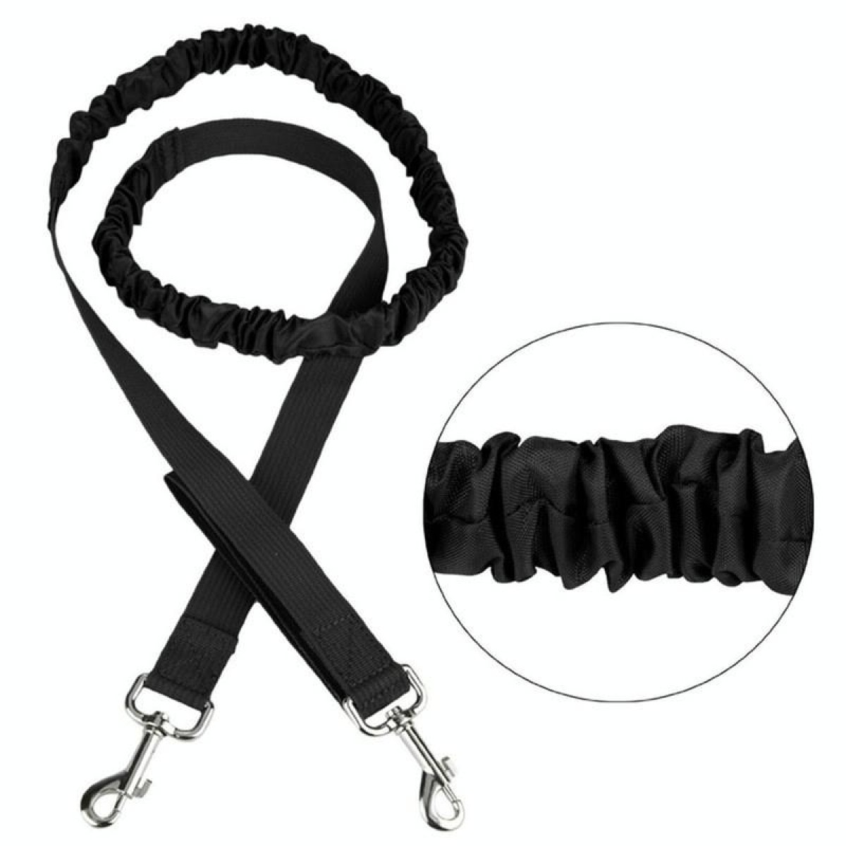 Dog Running Reflective Adjustable Belt Traction Rope with Small Bag, Specification:4-Piece Set(Gray)