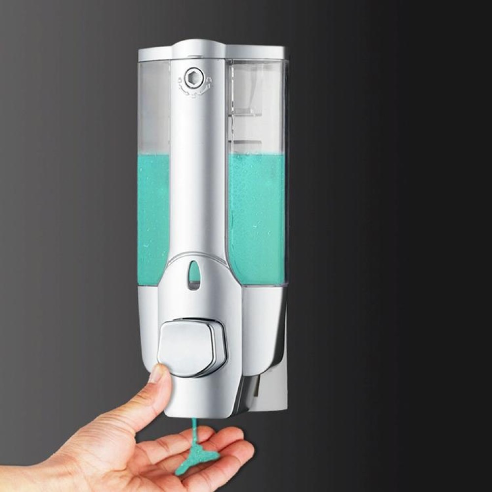 Wall-mounted Plastic Manual Single-head Soap Box Hotel Soap Dispenser, Style:Plating