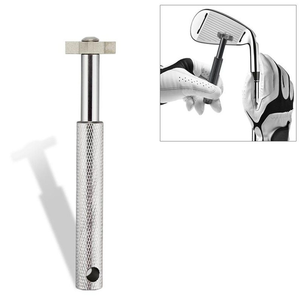 Golf Grooving Head Sharpening Strong Wedge Alloy Tool(White)