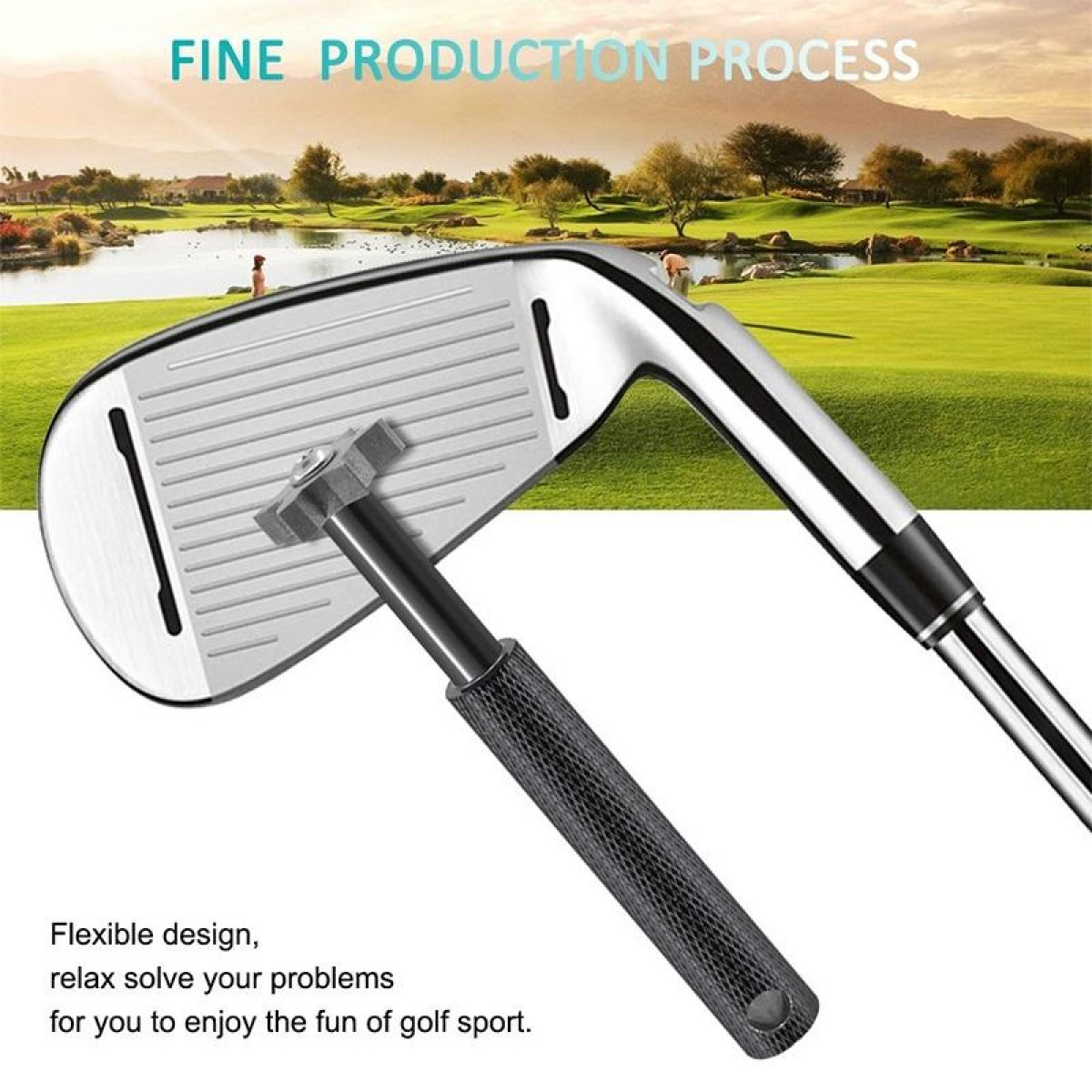Golf Grooving Head Sharpening Strong Wedge Alloy Tool(White)