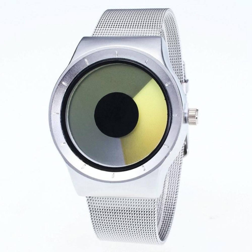 Creative Swirl Design Luminous Watch withouPointer(Yellow)