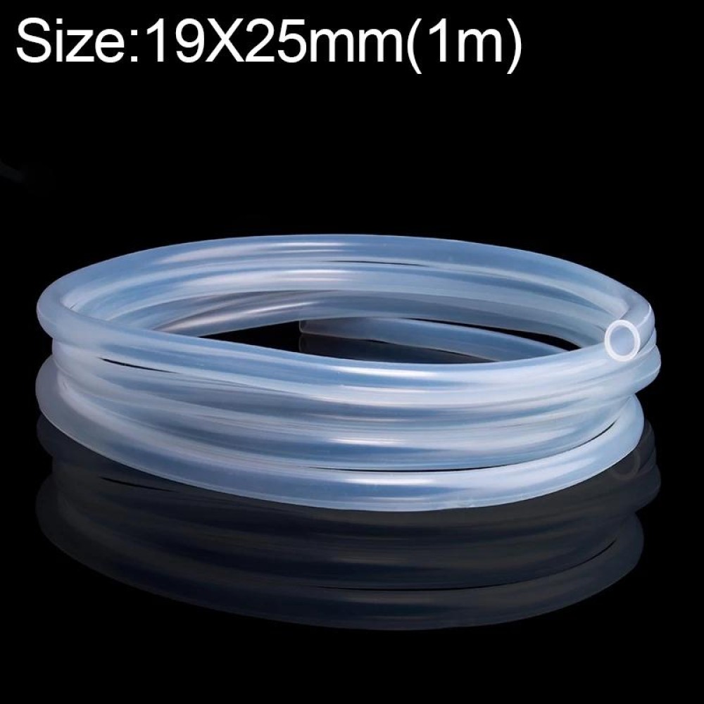 Food Grade Transparent Silicone Rubber Hose Out Diameter Flexible Silicone Tube, Specification:19x25mm(1m)